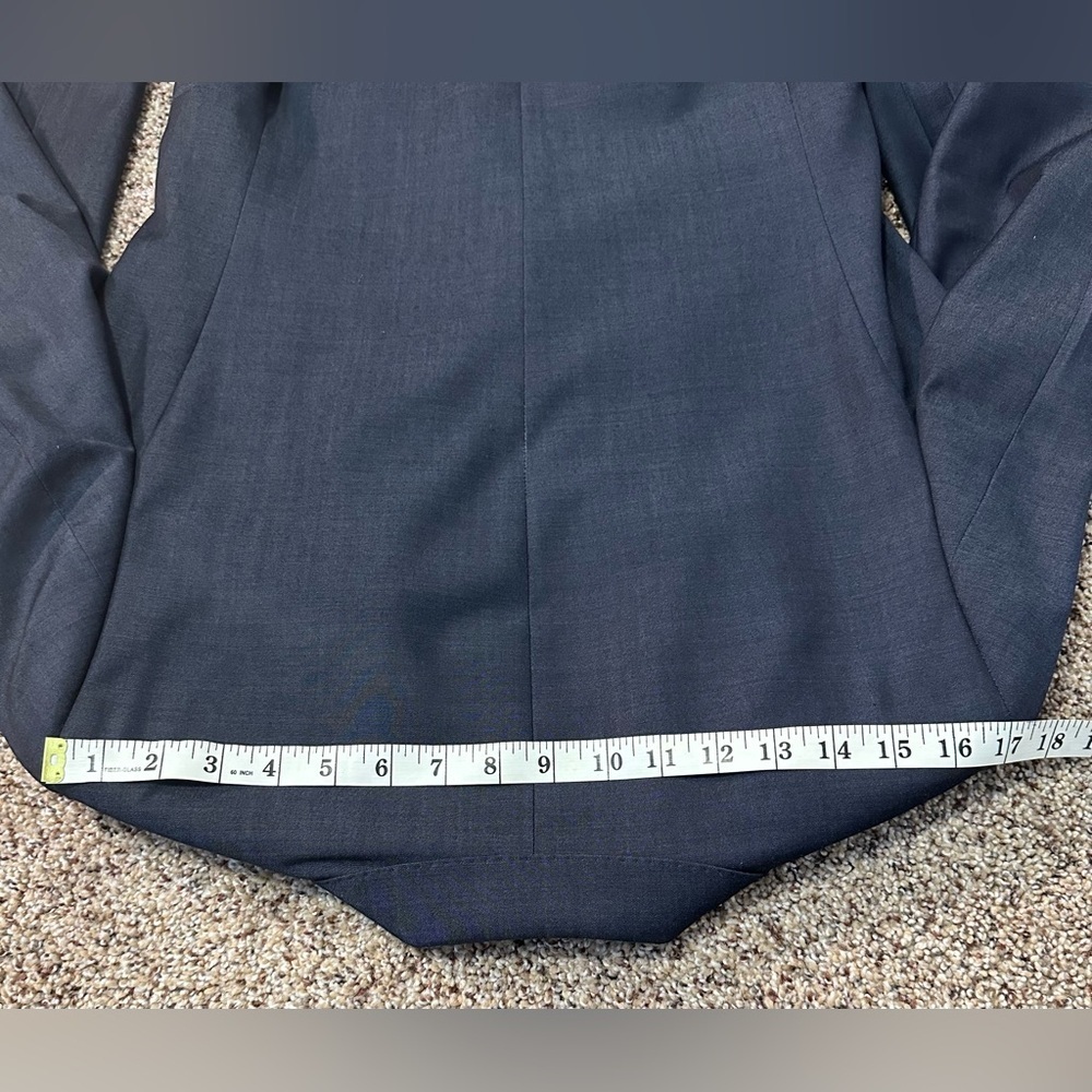 π΄οΈ Topman Grey Wool Blend Suit - Dark Blue Gray (USA 38,) π΄οΈ - Picture 13 of 15